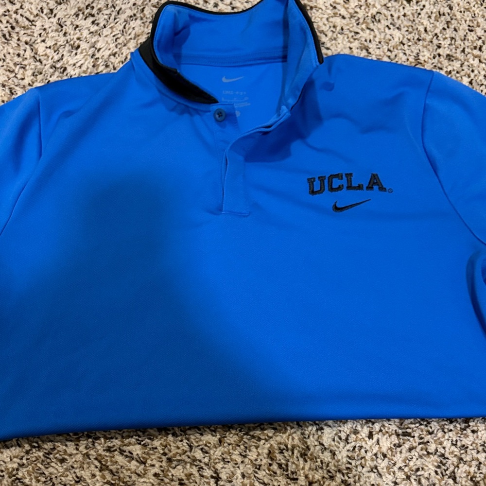 Nike Bright Blue UCLA Polo with Black Trim